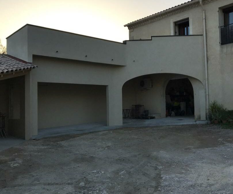 Création d’un abri avec terrasse accessible